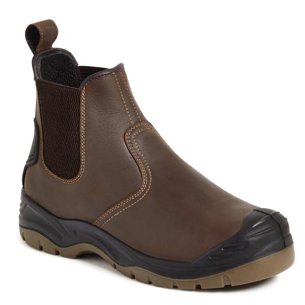Water-Resistant-Leather-Upper-Steel-Toe-Cap-And-Steel-Midsole-Protection---S3-SRA---Size-8